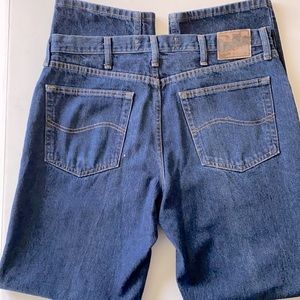 Lee Men Vintage Regular Fit Blue Jeans Size 34 x 32